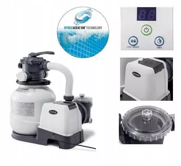Cirkulator vode s peščenim filtrom INTEX 26652 - Nova tehnologija hidro aeracije